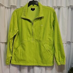 Obey Men's Corduroy Anorak Hugo Neon Key Lime